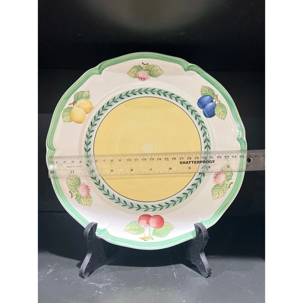 Villeroy & Boch French Garden Fleurence Dinner Plate 10.5 Fruit Scalloped Rim